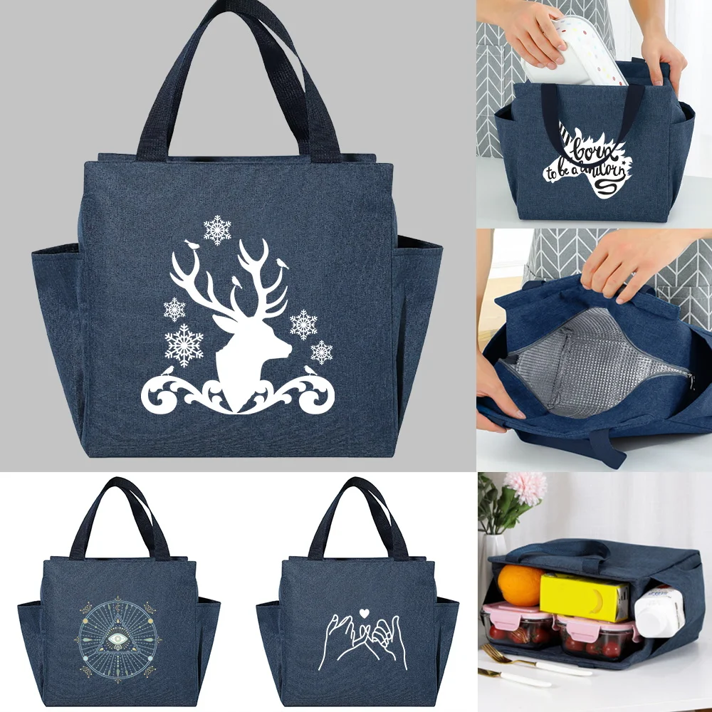 Insulated Lunch Bag for Women's Cooler Bag Thermal Bag Portable Ice Pack White Picture Print Tote Food Picnic Bags Dinner Packs 
Insulated Lunch Bag for Women's Cooler Bag Thermal Bag Portable Ice Pack White Picture Print Tote Food Picnic Bags Dinner Packs