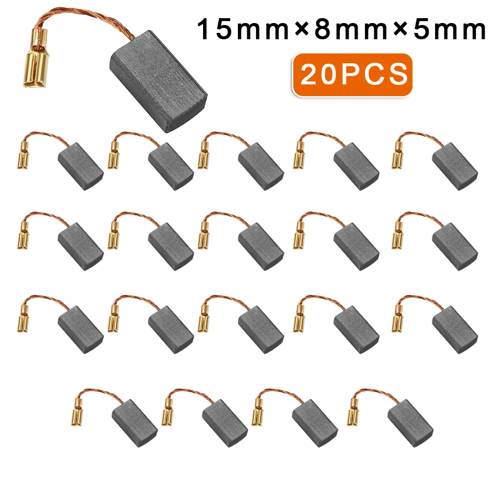 20PCS Carbon Brushes For Bosch Motor Angle Grinder 15X8X5mm Carbon Motor Brush Power Tools Accessories
20PCS Carbon Brushes For Bosch Motor Angle Grinder 15X8X5mm Carbon Motor Brush Power Tools Accessories