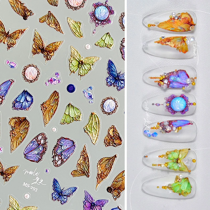 Colored Butterfly Mirror Black White 5D Soft Embossed Reliefs Self Adhesive Nail Art Stickers Retro Fashion 3D Manicure Decals
Colored Butterfly Mirror Black White 5D Soft Embossed Reliefs Self Adhesive Nail Art Stickers Retro Fashion 3D Manicure Decals