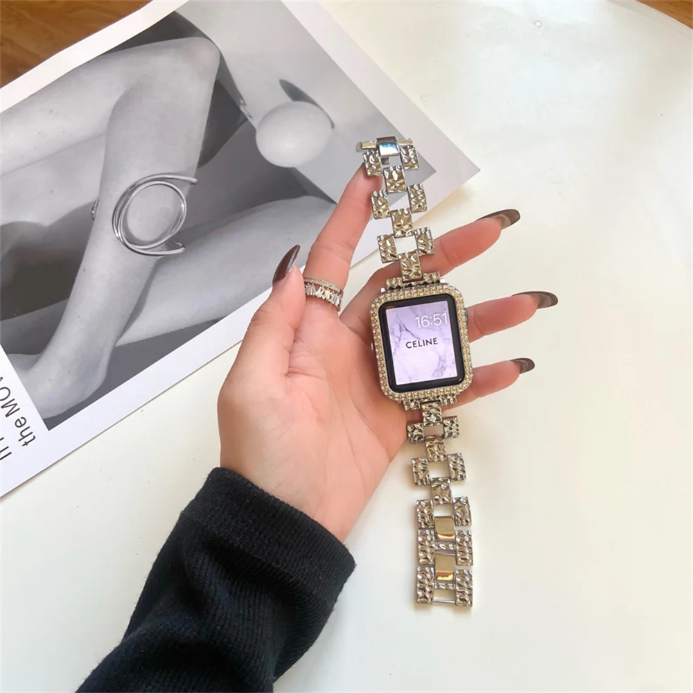 Metal Band For Apple Watch Series 7 Brand new stainless steel bracelet wristband For iWatch 6 5 4 3 SE 44mm 40mm 42mm 45mm 41mm
Metal Band For Apple Watch Series 7 Brand new stainless steel bracelet wristband For iWatch 6 5 4 3 SE 44mm 40mm 42mm 45mm 41mm
