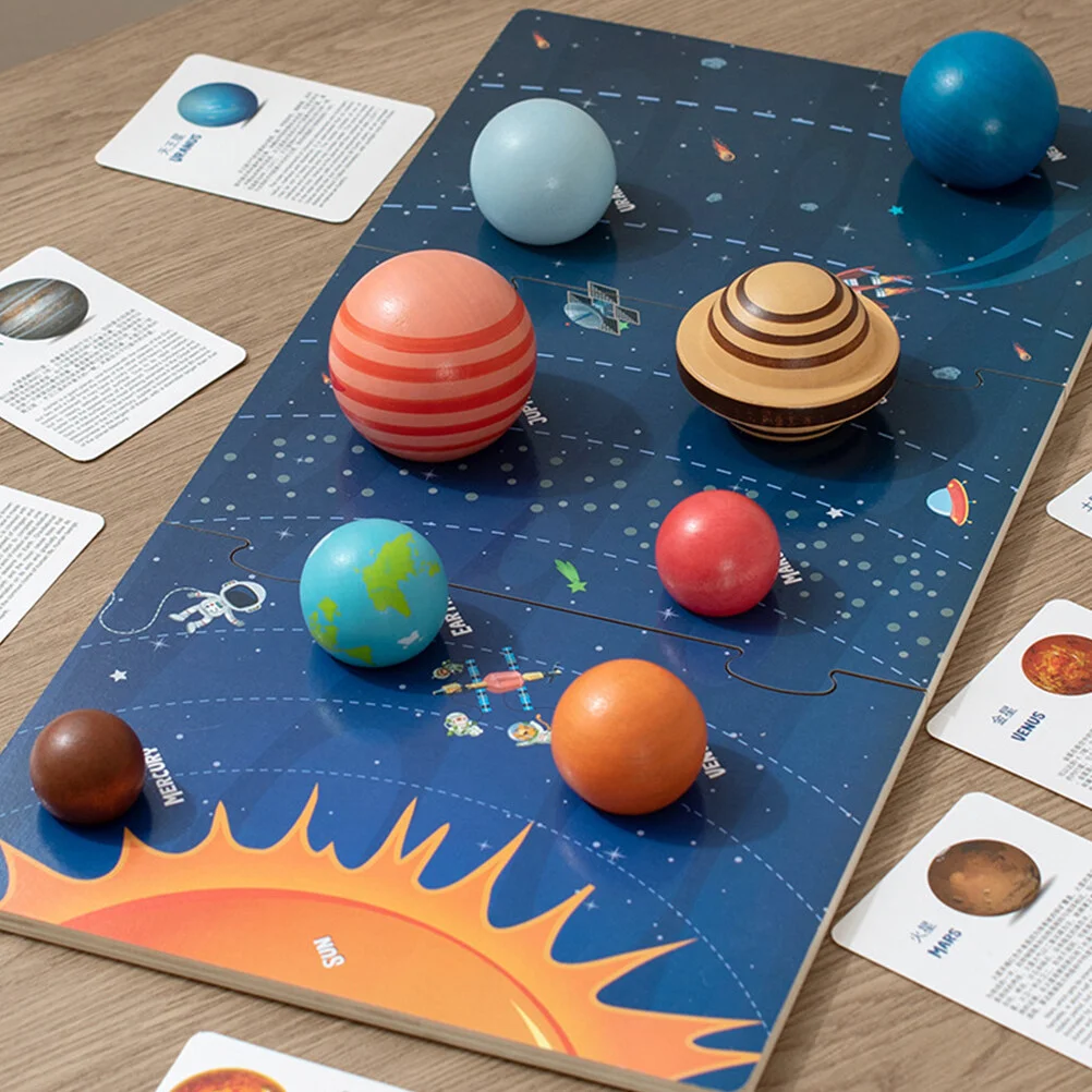Universe Solar System Matching Toys Toddler Puzzles Wooden Space Learning Kid Preschool Three-dimensional Planet Kids
Universe Solar System Matching Toys Toddler Puzzles Wooden Space Learning Kid Preschool Three-dimensional Planet Kids