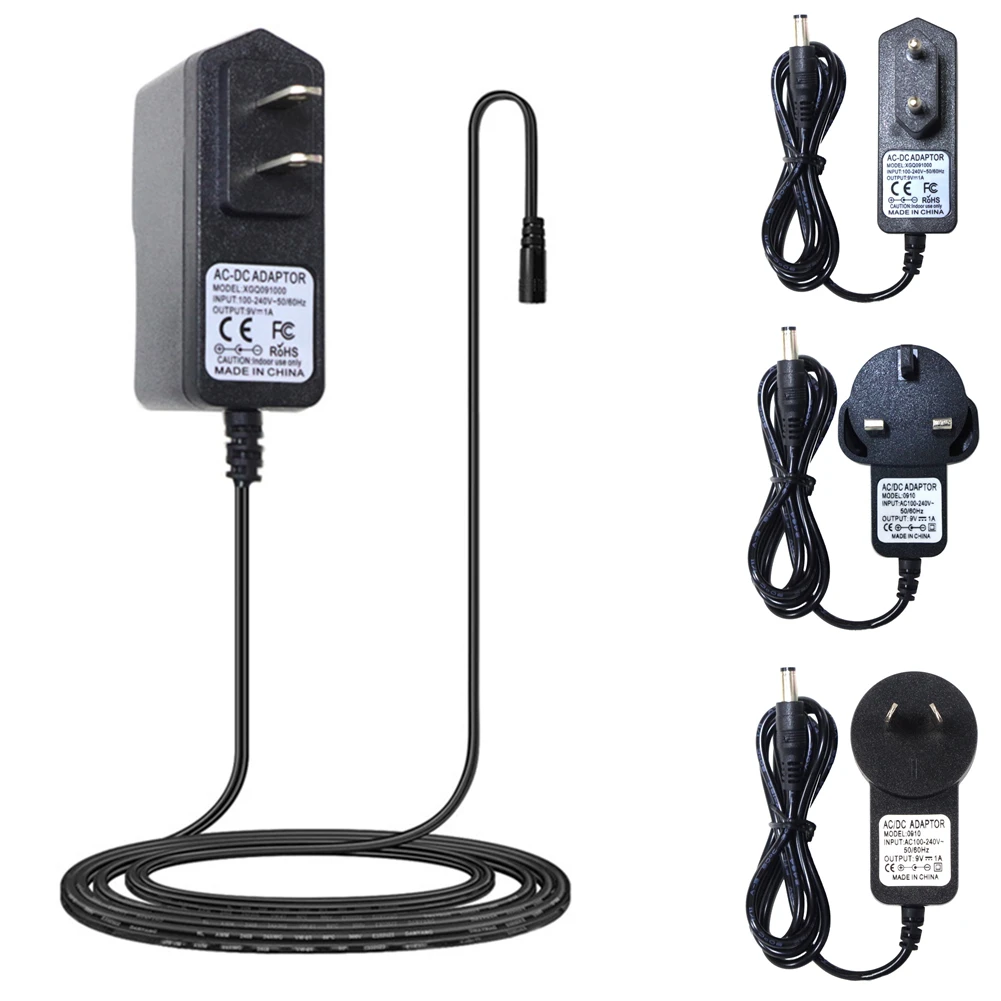 DC 9V 1A Guitar Pedal Power Supply Adapter For Effect Pedal US/UK/AU/EU Plug For Boss Digitech Zoom Musical Instrument Accessory
DC 9V 1A Guitar Pedal Power Supply Adapter For Effect Pedal US/UK/AU/EU Plug For Boss Digitech Zoom Musical Instrument Accessory