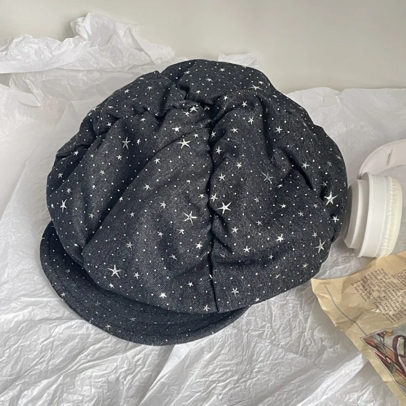 Новая острые девушки, плиссированная облако, восьмиугольная шляпа в старинном стиле, выполненная в старинном стиле, разноцветная модная шляпа с изображением маленького газетчика
Новая острые девушки, плиссированная облако, восьмиугольная шляпа в старинном стиле, выполненная в старинном стиле, разноцветная модная шляпа с изображением маленького газетчика