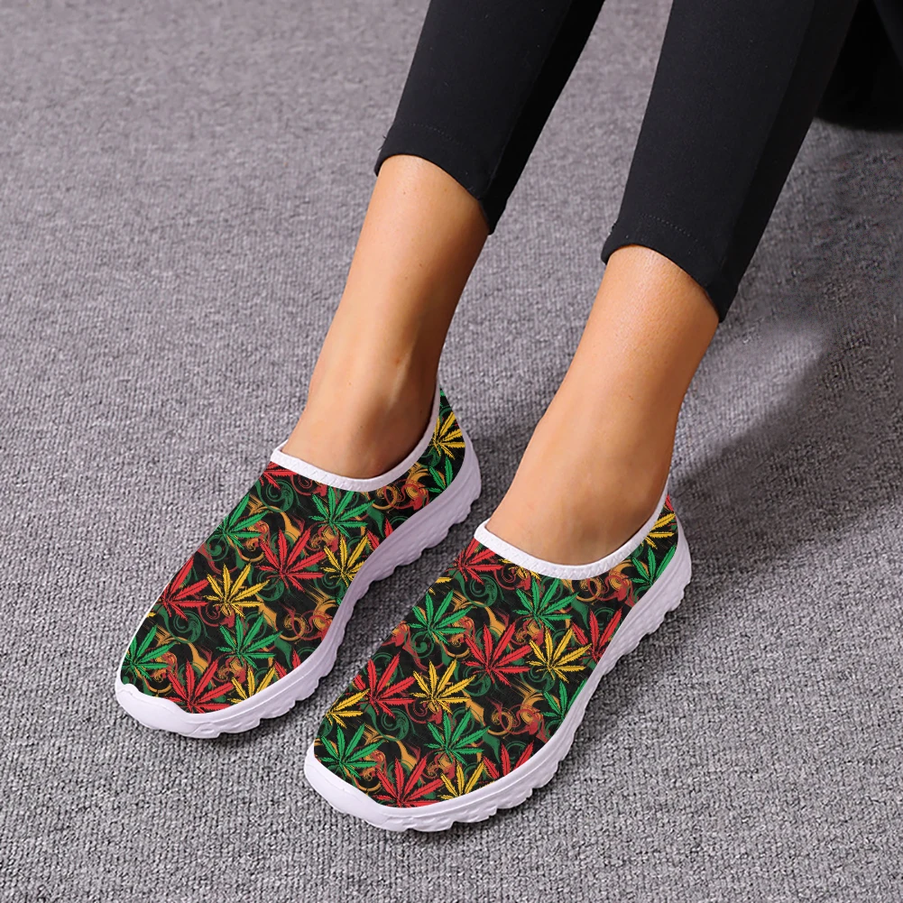 ELVISWORDS Jamacia Flag Design Slip-on Casual Mesh Shoes Lightweight Summer Flat Shoes for Women Leaves Walking Lazy Sneakers
ELVISWORDS Jamacia Flag Design Slip-on Casual Mesh Shoes Lightweight Summer Flat Shoes for Women Leaves Walking Lazy Sneakers