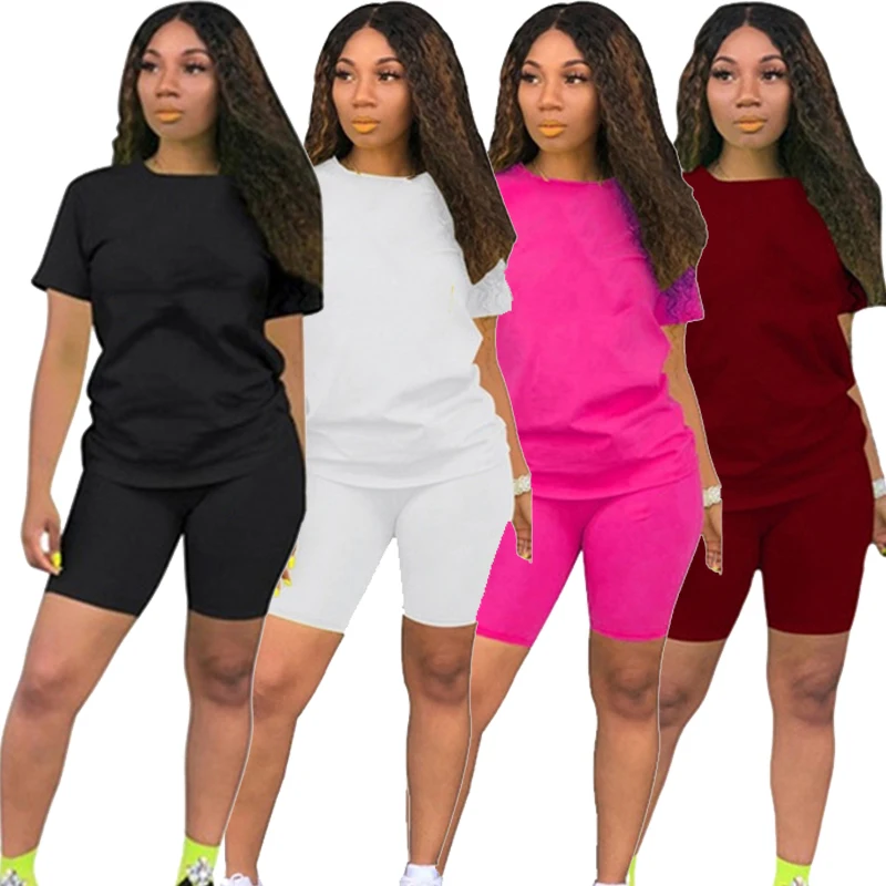 New Women Fashion Casual Two Piece Set Short Sleeves T-shirt & Skinny Shorts Pants Sets
New Women Fashion Casual Two Piece Set Short Sleeves T-shirt & Skinny Shorts Pants Sets