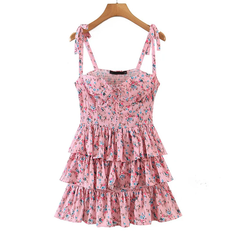 New Robe Short Vestido Sweet Women Floral Print Sexy Sling Cake Dress Ladies Summer Holiday Chiffon Vestidos Sexy Elegante Dress
New Robe Short Vestido Sweet Women Floral Print Sexy Sling Cake Dress Ladies Summer Holiday Chiffon Vestidos Sexy Elegante Dress