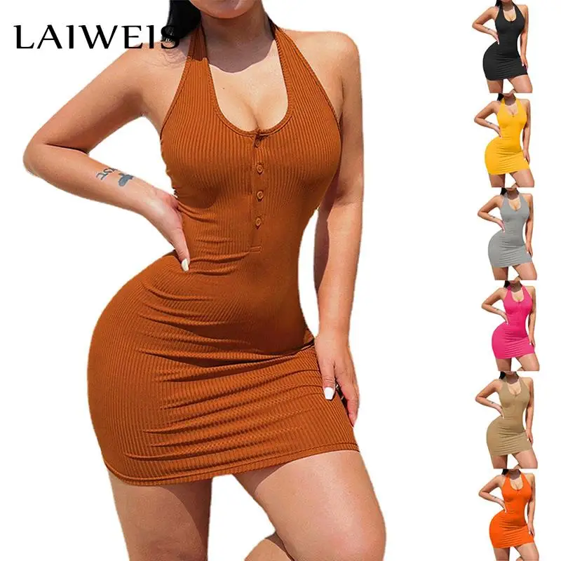 Elegant Sexy Knitted Halter Bodycon Mini For Women's Dress Party 2022 Summer Evening Fashion Chic Backless Dresses Woman Clothes
Elegant Sexy Knitted Halter Bodycon Mini For Women's Dress Party 2022 Summer Evening Fashion Chic Backless Dresses Woman Clothes