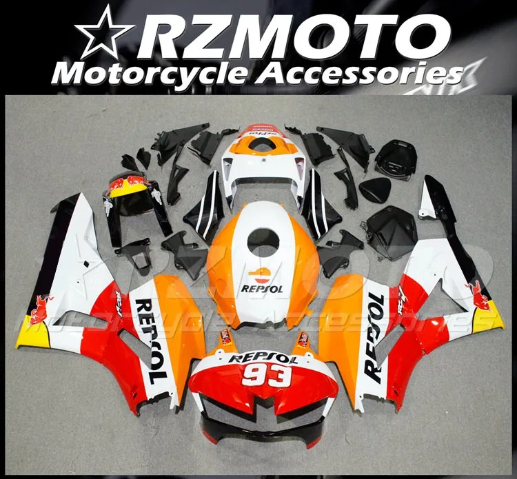 Новый комплект обтекателей ABS, подходит для HONDA CBR600RR F5 2013 2014 2015 2016 2017 13 14 15 16 17 18, комплект кузова Repsol
Новый комплект обтекателей ABS, подходит для HONDA CBR600RR F5 2013 2014 2015 2016 2017 13 14 15 16 17 18, комплект кузова Repsol