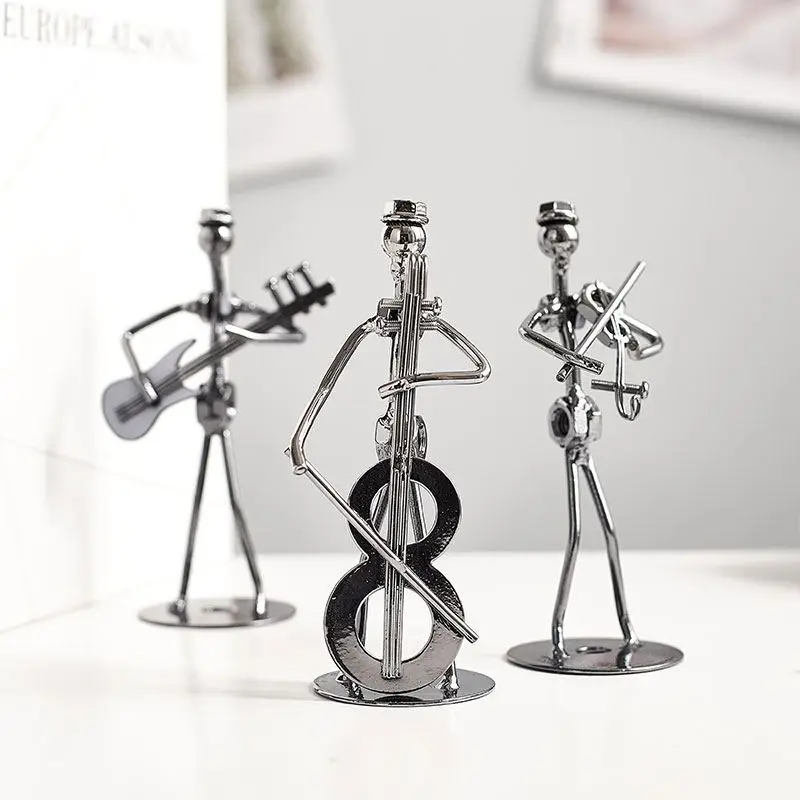 Nordic Art Crafts Creative Metal Figurine Musical Figure Decorations Modern Home Decor Bookshelf Room Office Desk Ornaments Gift
Nordic Art Crafts Creative Metal Figurine Musical Figure Decorations Modern Home Decor Bookshelf Room Office Desk Ornaments Gift
