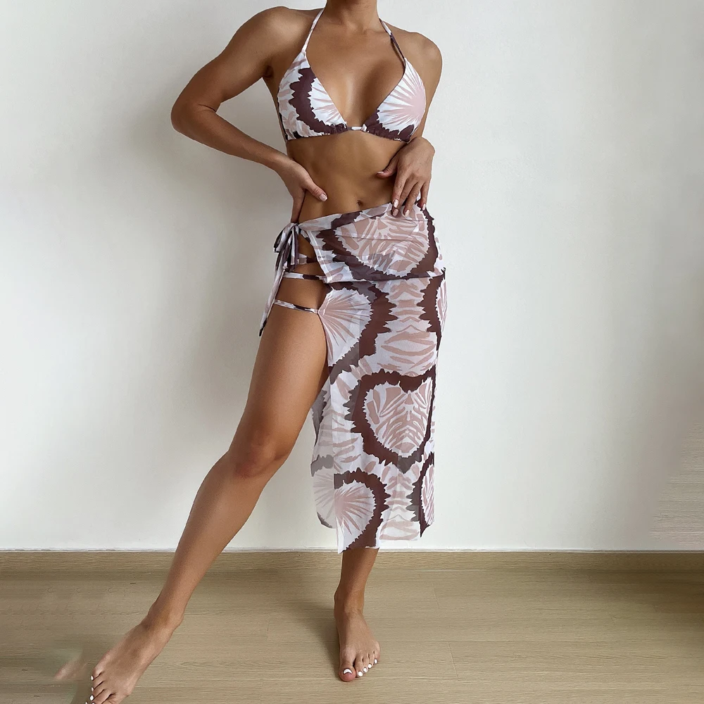 3pack Tie Dye Halter Triangle Bikini Swimsuit & Beach Skirt High Waisted Suit Solid Brazilian Biquini Strap Bathing Female Set
3pack Tie Dye Halter Triangle Bikini Swimsuit & Beach Skirt High Waisted Suit Solid Brazilian Biquini Strap Bathing Female Set