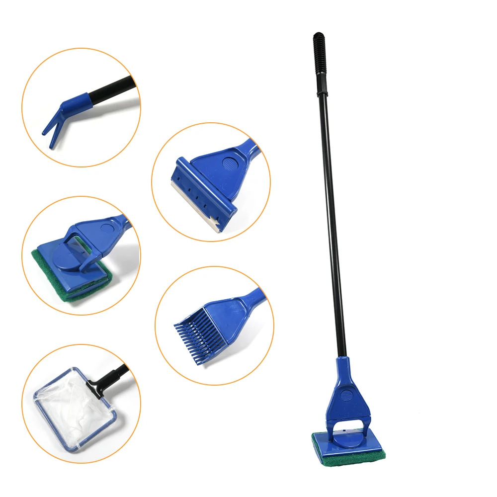 5 In 1 Aquarium Tank Cleaner Net Algae Scraper Grass Fork Sponge Brush Glass Fish Tank Cleaning Tools
5 In 1 Aquarium Tank Cleaner Net Algae Scraper Grass Fork Sponge Brush Glass Fish Tank Cleaning Tools