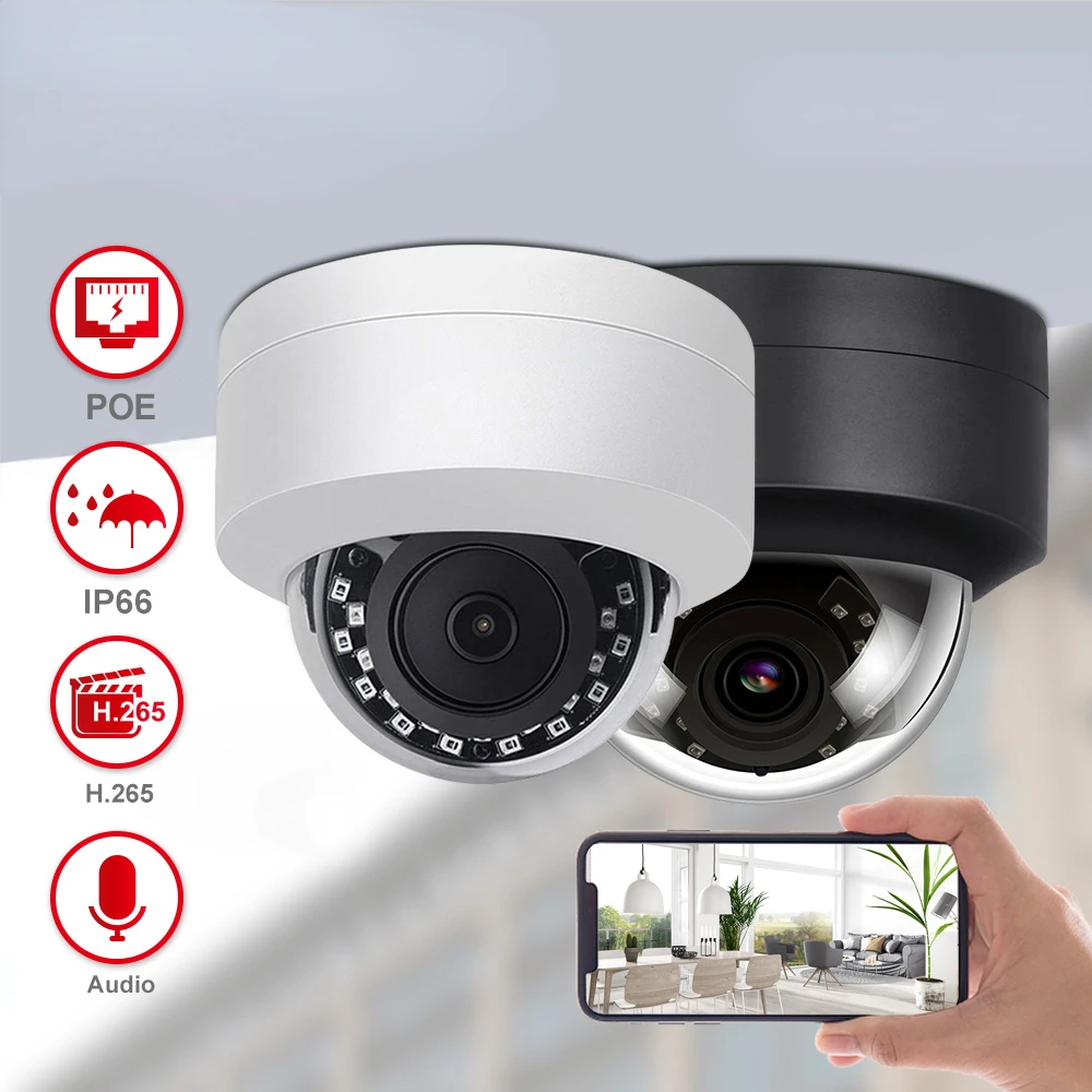 Anpviz 5MP IP Video Camera Outdoor POE Dome for Hikvision Compatible CCTV Cam H.265 For NVR One-Way Audio IP66 IR 30m Danale APP
Anpviz 5MP IP Video Camera Outdoor POE Dome for Hikvision Compatible CCTV Cam H.265 For NVR One-Way Audio IP66 IR 30m Danale APP