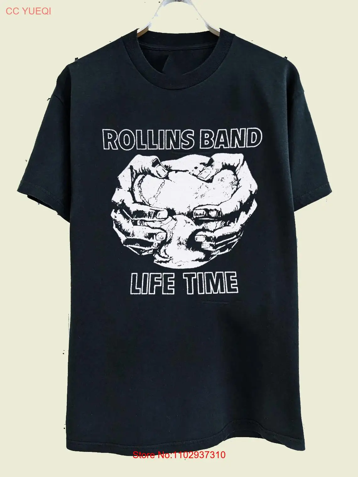 Rollins Band Life Time черная футболка с коротким рукавом полный размер S-5XL FH313
