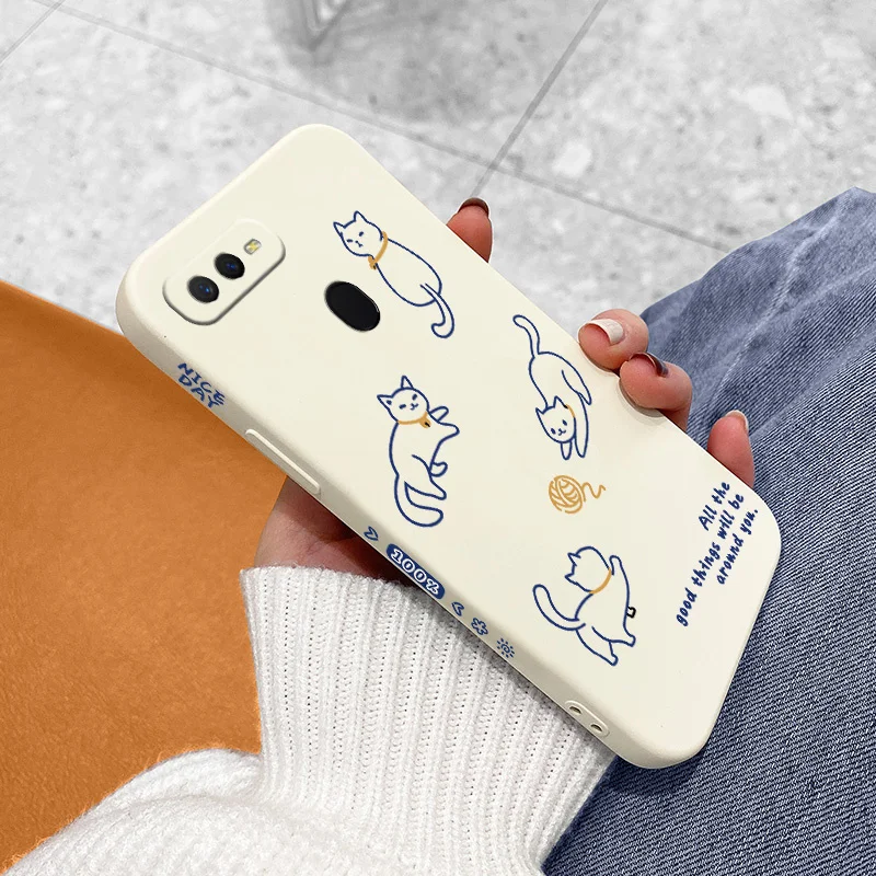 Have Fun Cat Phone Case For OPPO A9 A5 A7 A5S A3S A12 A15 A15S A16 A54 A74 A31 A33 A53 2020 A72 A83 A92 4G 5G Silicone Cover
Have Fun Cat Phone Case For OPPO A9 A5 A7 A5S A3S A12 A15 A15S A16 A54 A74 A31 A33 A53 2020 A72 A83 A92 4G 5G Silicone Cover
