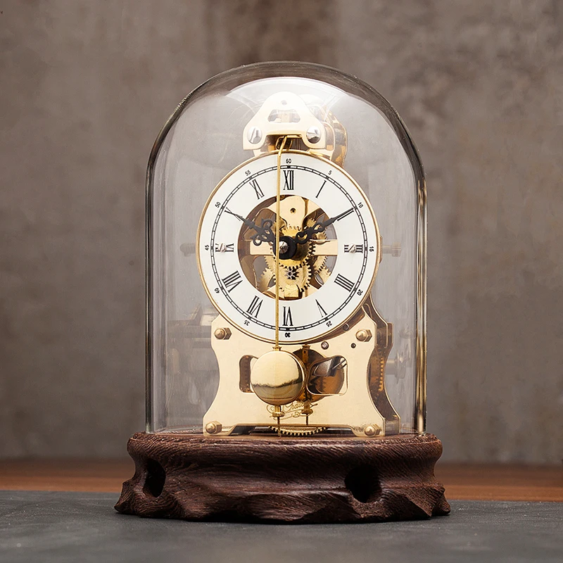 Luxury Small Mechanical Clock Retro Vintage Gold Ruby Bearing Seat Clock Newton Mechanical Watch Hollow Design Best Gift
Luxury Small Mechanical Clock Retro Vintage Gold Ruby Bearing Seat Clock Newton Mechanical Watch Hollow Design Best Gift