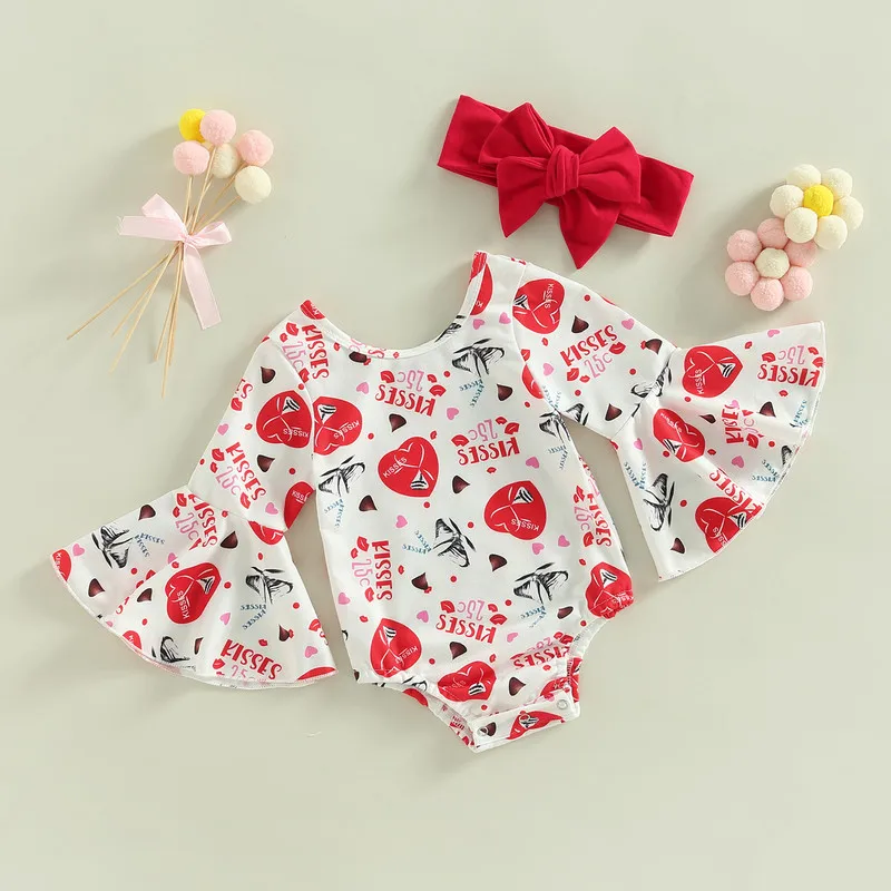 Baby Girl Clothes Bodysuits Jumpsuits Long Flare Sleeve Crew Neck Heart For New Born Baby Items 0 to 24 Months
Baby Girl Clothes Bodysuits Jumpsuits Long Flare Sleeve Crew Neck Heart For New Born Baby Items 0 to 24 Months