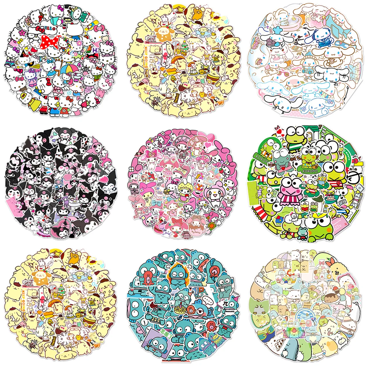 50pcs Cute Cinnamoroll Melody Kuromi Hello Kitty Pompompurin Sanrio Kids Sticker
50pcs Cute Cinnamoroll Melody Kuromi Hello Kitty Pompompurin Sanrio Kids Sticker