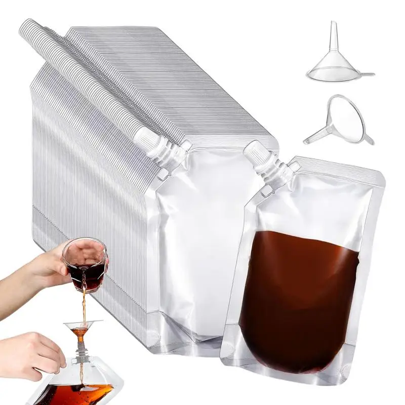 Прозрачные пластиковые пакеты для сока, 50 шт., дорожные герметичные многоразовые герметичные пакеты для сока с 2 трубками 
Прозрачные пластиковые пакеты для сока, 50 шт., дорожные герметичные многоразовые герметичные пакеты для сока с 2 трубками