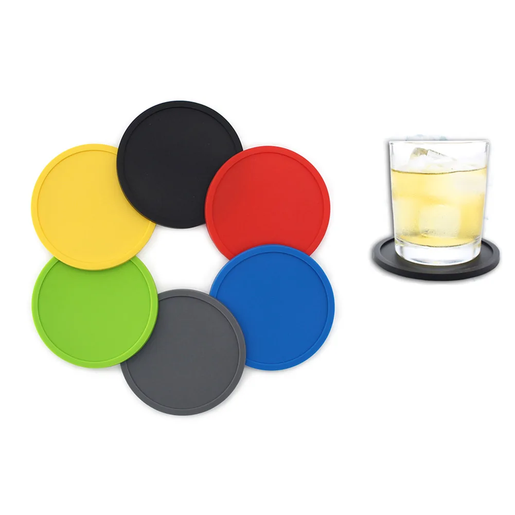6Pcs Food Grade Silicone Coaster Non-Slip Cup Mats Round Rubber Insulation Anti-Scald Pad Hot Drink Holder Cup Pad Kitchen Parts
6Pcs Food Grade Silicone Coaster Non-Slip Cup Mats Round Rubber Insulation Anti-Scald Pad Hot Drink Holder Cup Pad Kitchen Parts
