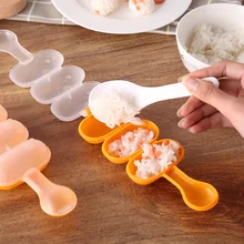 2PC/Set Creative Rice Ball Mold DIY Sushi Maker Mould Kitchen Baby Interesting Orange Sushi Making Tools Bento Accessories