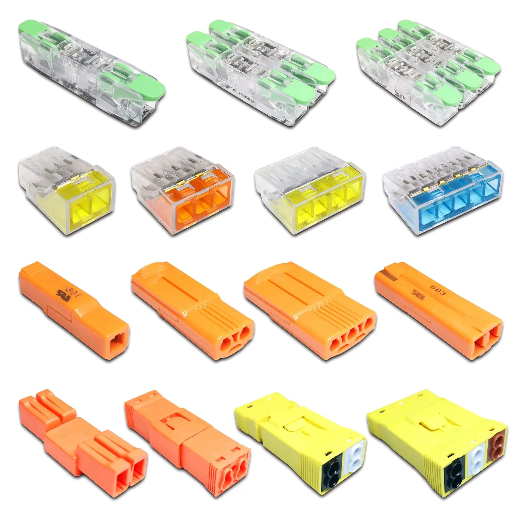 Mini Fast Wire Cable Connectors Universal Compact Conductor Spring Splicing Wiring Connector Push-in Terminal Block 601 412
Mini Fast Wire Cable Connectors Universal Compact Conductor Spring Splicing Wiring Connector Push-in Terminal Block 601 412