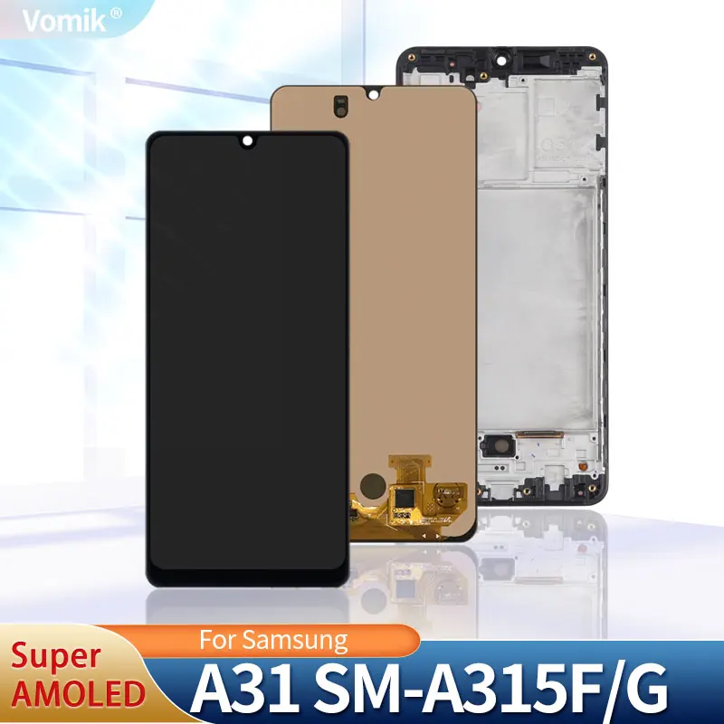 AMOLED-дисплей 6,4 дюйма для Samsung Galaxy A31, сенсорный ЖК-экран со сканером отпечатков пальцев, дигитайзер в сборе, запасные части
AMOLED-дисплей 6,4 дюйма для Samsung Galaxy A31, сенсорный ЖК-экран со сканером отпечатков пальцев, дигитайзер в сборе, запасные части
