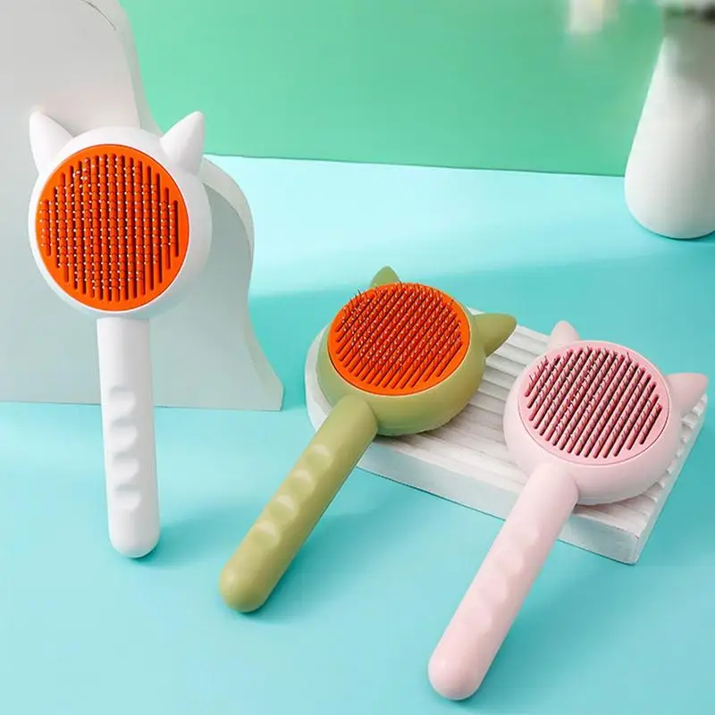 

Pet Brush Self Cleaning Sticker Comb Pets Dematting Comb Dog Grooming Brush Cat Massaging Tools Dogs Shedding Brush Pet Supplies