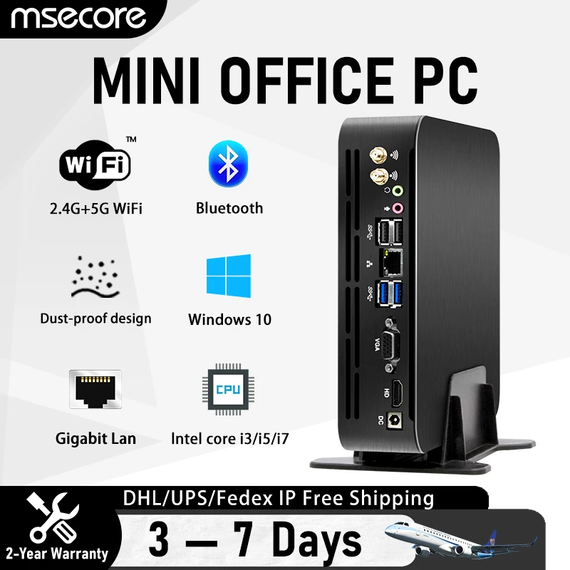 

Cheap MSECORE MQ6 Intel Core i3 i5 i7 Mini PC Windows 10 Portable PC Desktop Computer HTPC Linux 16G 512G Wifi HDMI VGA