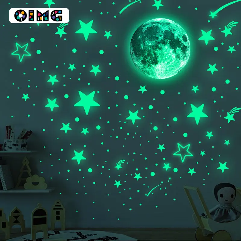 OIMG 420pcs Glowing Stars and Moon Sticker Wall Decals Ceiling Stars Wall Decors Perfect for Kids Nursery Bedroom Living Room
OIMG 420pcs Glowing Stars and Moon Sticker Wall Decals Ceiling Stars Wall Decors Perfect for Kids Nursery Bedroom Living Room