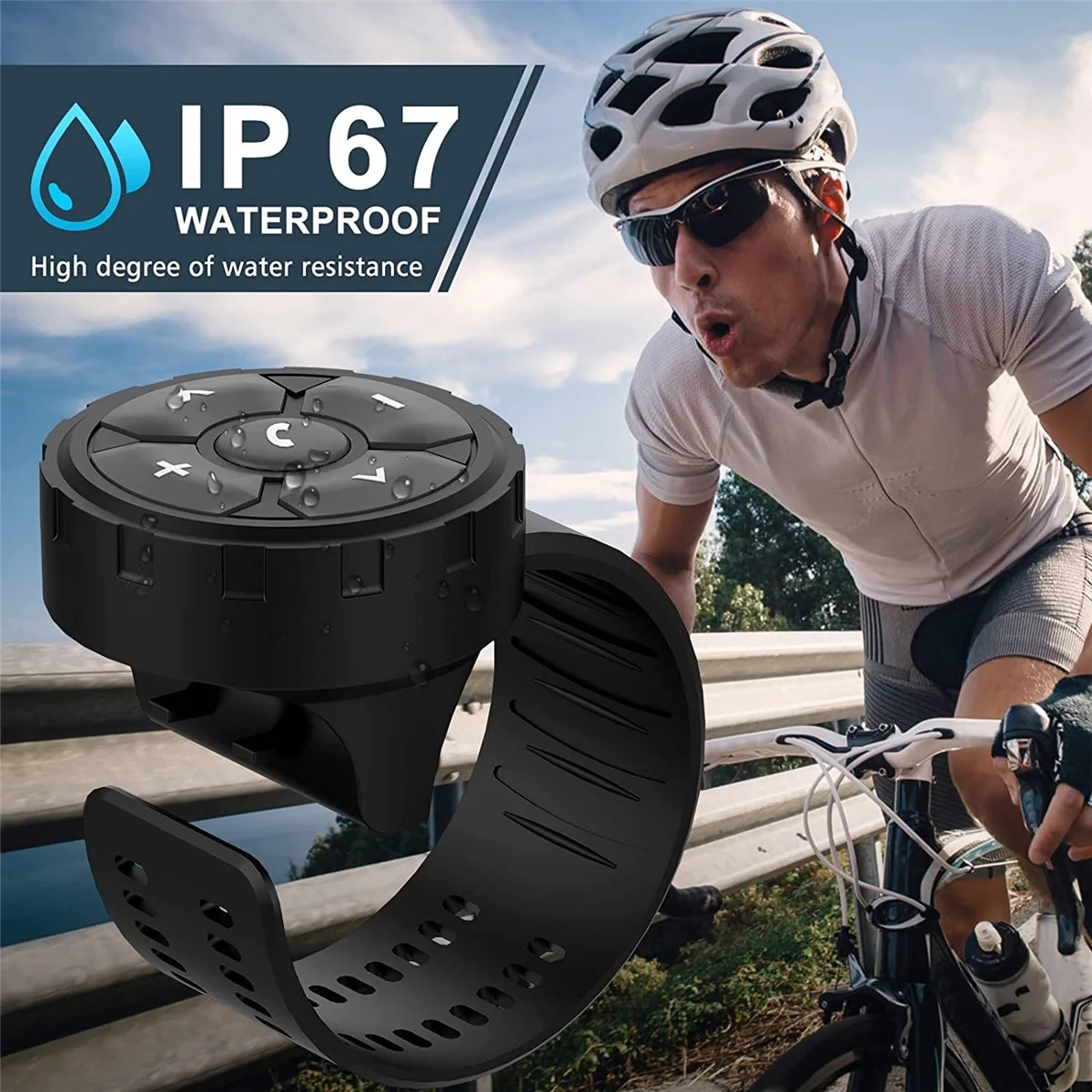 Car Bluetooth Smart Remote Control with Strap Wireless IP67 Waterproof Phone Controller for Car Bike Motorbike
Car Bluetooth Smart Remote Control with Strap Wireless IP67 Waterproof Phone Controller for Car Bike Motorbike