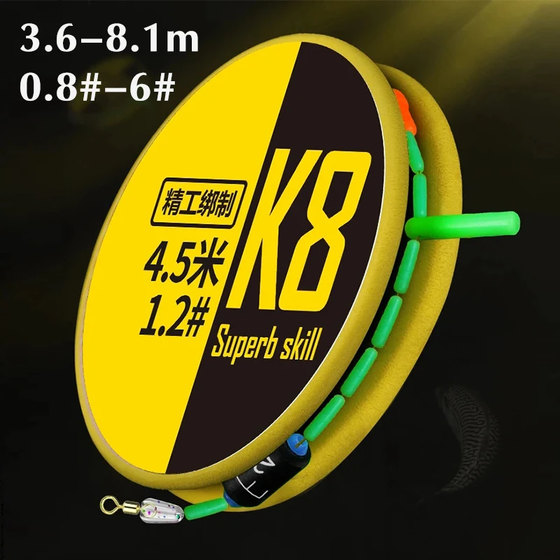 10pcs 3.6-8.1m Fishing Line Full Set with Connector Stoppers Lead Swivel Float Fish line for fishing poles Rod Drag 0.5-10kg
10pcs 3.6-8.1m Fishing Line Full Set with Connector Stoppers Lead Swivel Float Fish line for fishing poles Rod Drag 0.5-10kg