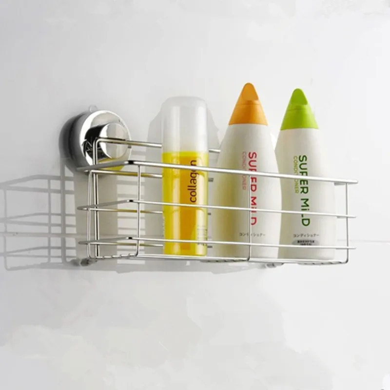 Stainless Steel Household Punch-free Bathroom Storage Rack Cosmetic Toiletries Storage Rack Bathroom Corner Shelf Suction Cup 
Stainless Steel Household Punch-free Bathroom Storage Rack Cosmetic Toiletries Storage Rack Bathroom Corner Shelf Suction Cup