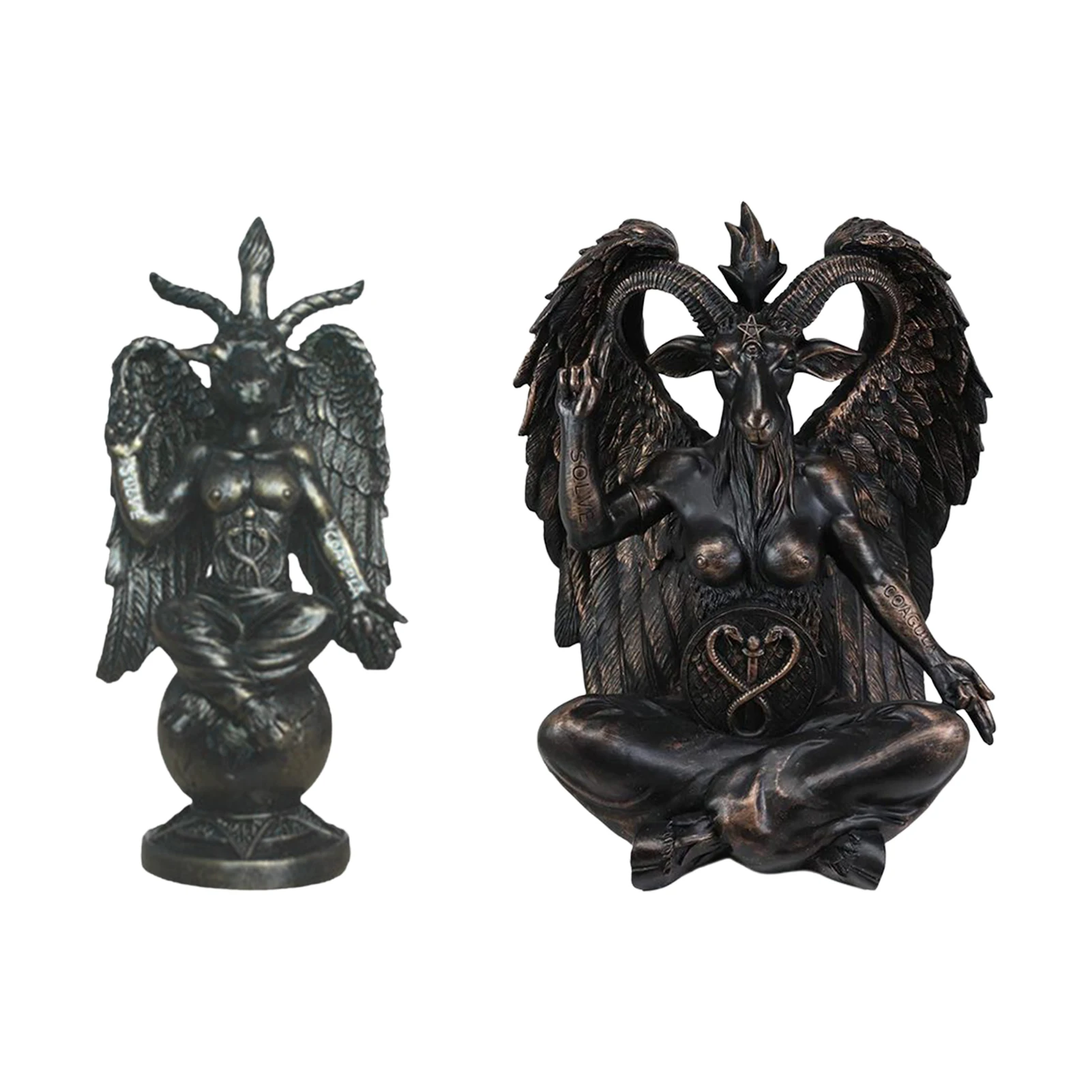 Статуэтка сатаны Baphomet, черная Статуэтка сатаны, декоративная статуэтка козы, Baphomet из смолы, религиозные украшения для дома и офиса
Статуэтка сатаны Baphomet, черная Статуэтка сатаны, декоративная статуэтка козы, Baphomet из смолы, религиозные украшения для дома и офиса