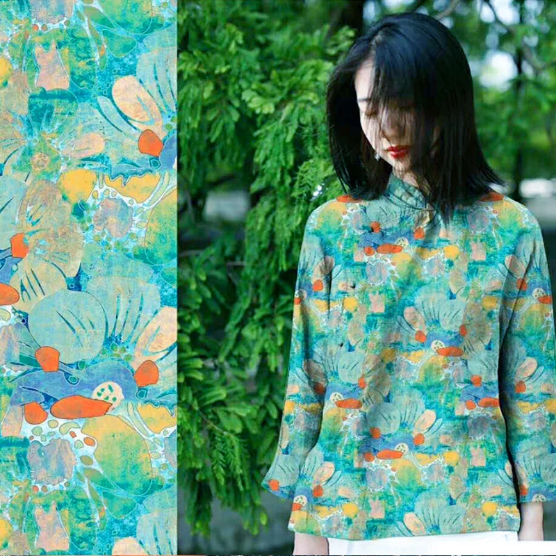 100% Pure Ramie Cloth Printed Fabric For Dresses Robe Summer Thin fabric for dress fabric for sewing wholesale
100% Pure Ramie Cloth Printed Fabric For Dresses Robe Summer Thin fabric for dress fabric for sewing wholesale
