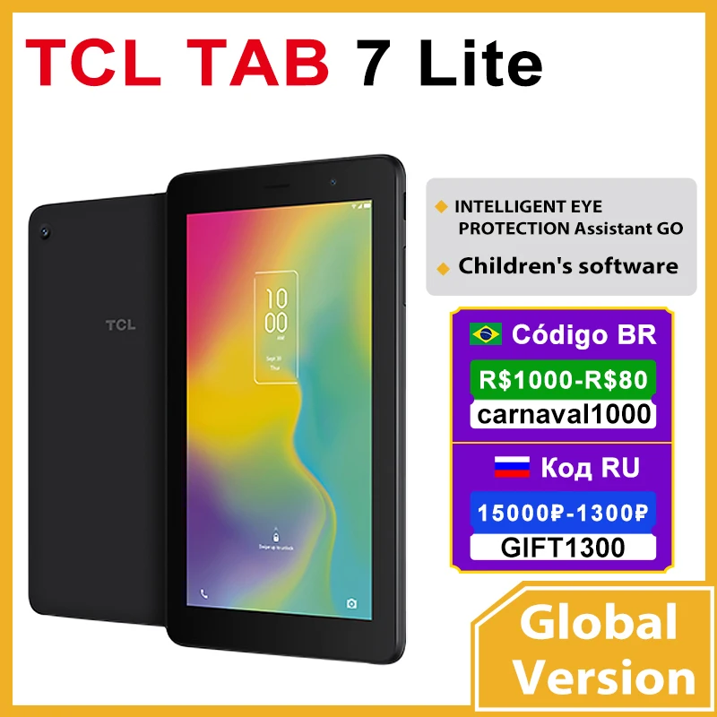 Планшет глобальная версия TCL TAB 7 Lite, 7 дюймов, 32 ГБ, для детей, на базе Android 10, для офиса, учебы, детского программного обеспечения Google Assistant, TCL
Планшет глобальная версия TCL TAB 7 Lite, 7 дюймов, 32 ГБ, для детей, на базе Android 10, для офиса, учебы, детского программного обеспечения Google Assistant, TCL