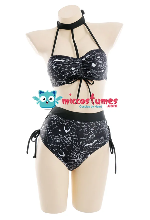Miccostumes купальники для женщин в готическом стиле Spiderweb купальный костюм с лямкой через шею из двух частей купальный костюм
Miccostumes купальники для женщин в готическом стиле Spiderweb купальный костюм с лямкой через шею из двух частей купальный костюм