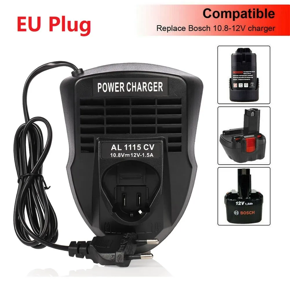 EU Plug AL1115CV Battery Charger For Bosch 10.8V/12V BAT411 BAT412A Li-ion Batteries Power Tools Electrical Drill Parts
EU Plug AL1115CV Battery Charger For Bosch 10.8V/12V BAT411 BAT412A Li-ion Batteries Power Tools Electrical Drill Parts