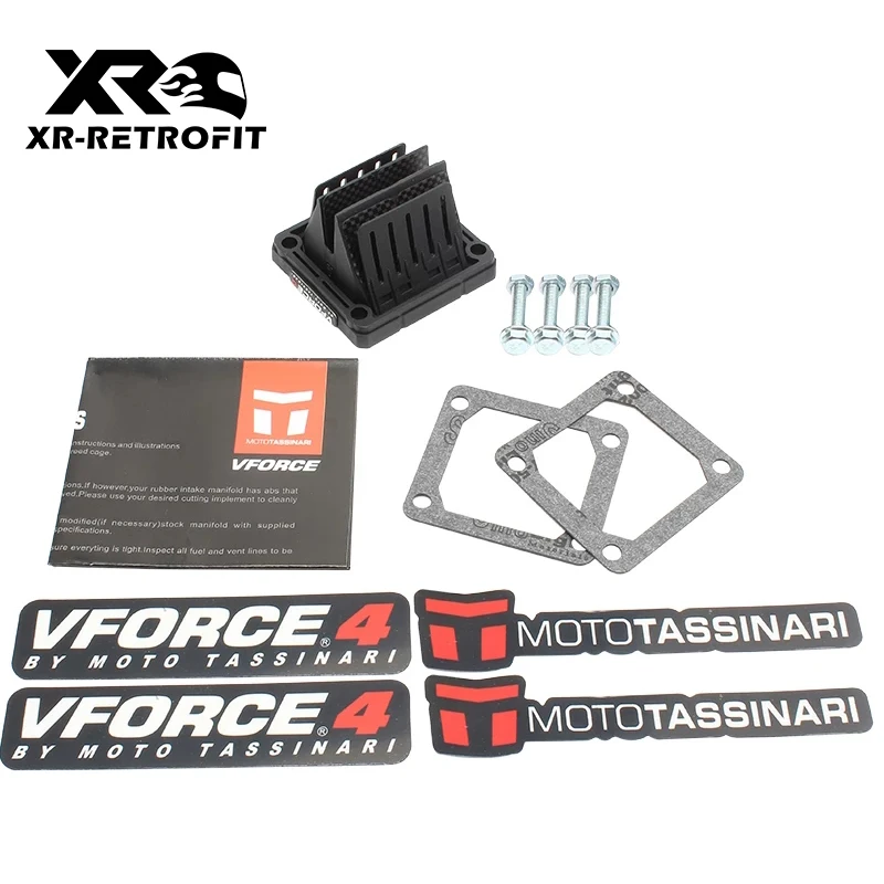 Motorcycle V-Force 4 V4144 Reed Valve Carbon Fiber Reed Valve Kit For Banshee 350 RX135 RXZ135 YZ125 DT175 Yamaha YFZ350 YFZ 350
Motorcycle V-Force 4 V4144 Reed Valve Carbon Fiber Reed Valve Kit For Banshee 350 RX135 RXZ135 YZ125 DT175 Yamaha YFZ350 YFZ 350