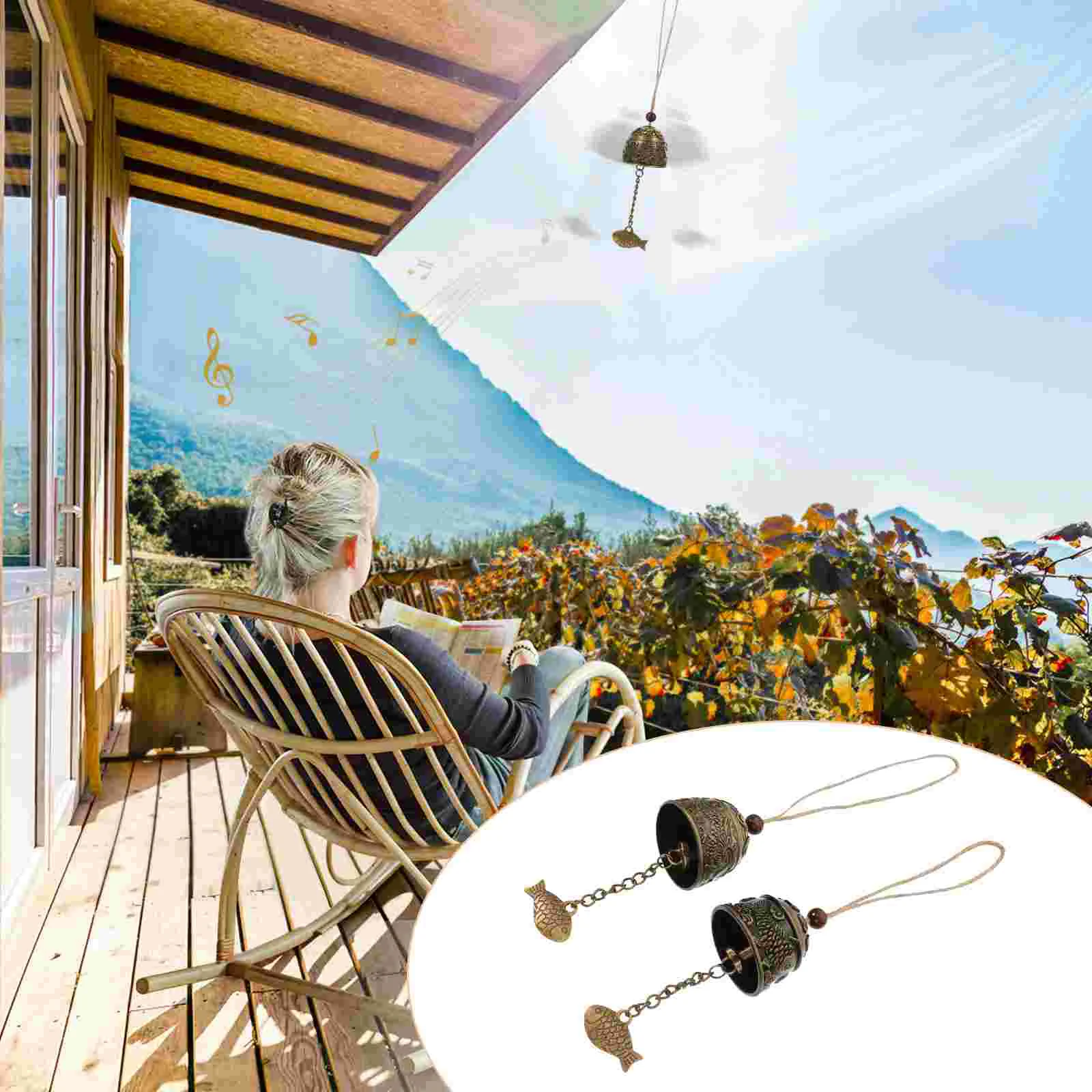 2pcs Wind Bells Durable Creative Beautiful Door Hanging Bell Fish Wind Chime Mini Windchime Hanging Wind Bell
2pcs Wind Bells Durable Creative Beautiful Door Hanging Bell Fish Wind Chime Mini Windchime Hanging Wind Bell