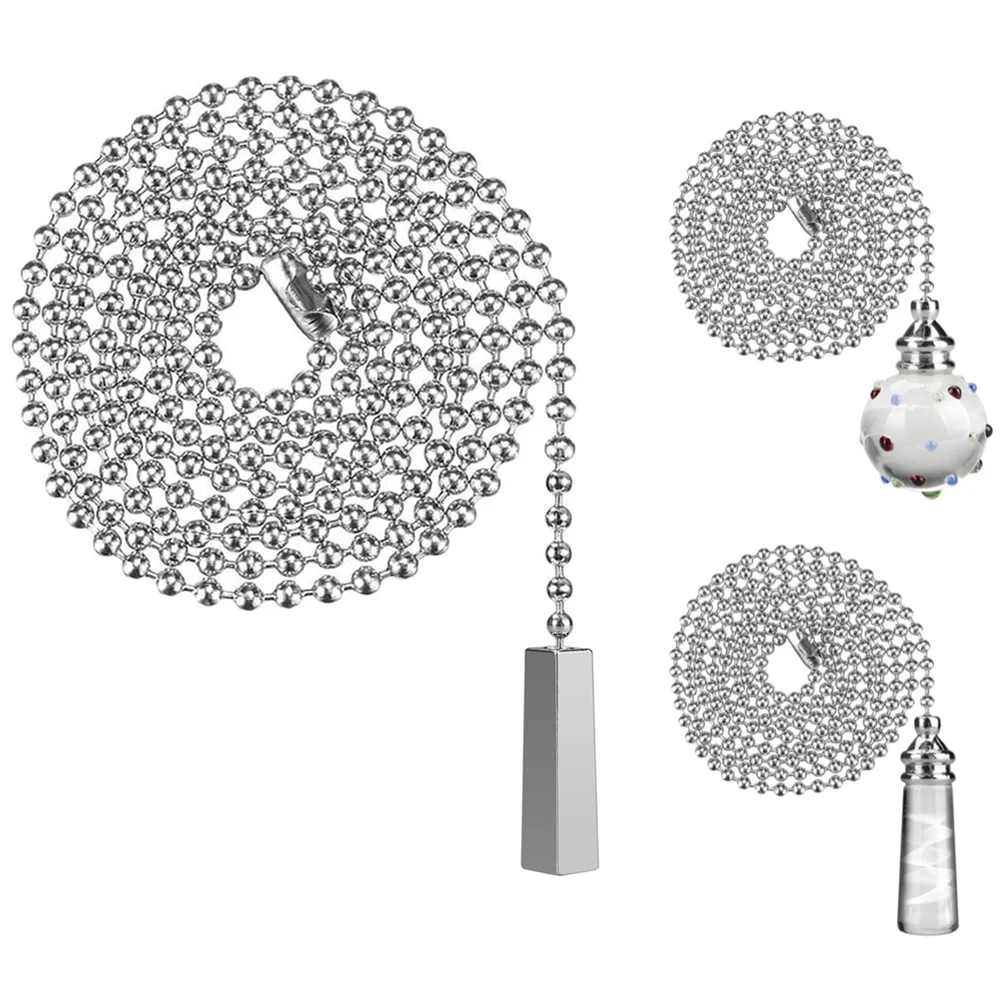 100CM Chrome Light Pull Rope Switch Universal Chain Cord Controller For Showroom Bathroom Home Ceiling Fan Lamp Replacement Part 
100CM Chrome Light Pull Rope Switch Universal Chain Cord Controller For Showroom Bathroom Home Ceiling Fan Lamp Replacement Part