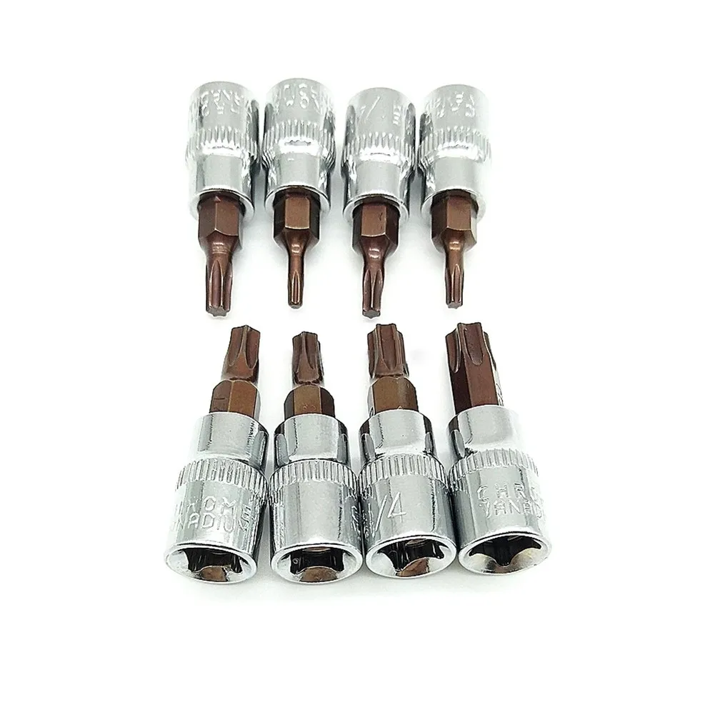 1Pc Hex Torx Screwdriver Bit 1/4 Inch Drive Socket Hand Tools T8-T40 or factory, repair shop, home furnishing and repair work H
1Pc Hex Torx Screwdriver Bit 1/4 Inch Drive Socket Hand Tools T8-T40 or factory, repair shop, home furnishing and repair work H