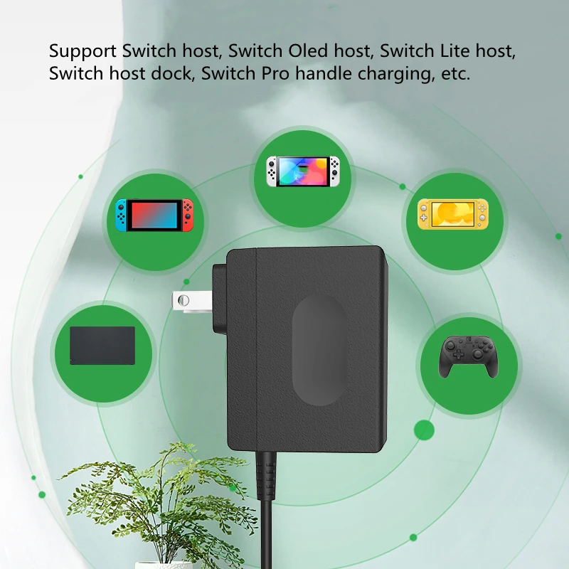 OLYGame Switch charger AC Adapter Power Supply for Nintendo Switch 15V 2.6A
OLYGame Switch charger AC Adapter Power Supply for Nintendo Switch 15V 2.6A