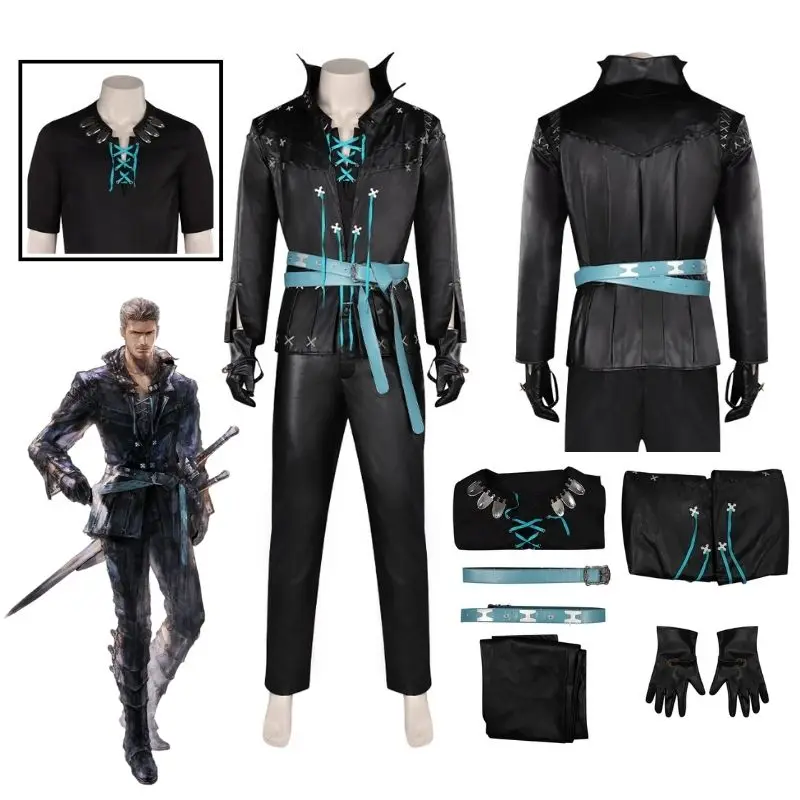 Final Fantasy XVI FF16 Cidolfus Telamon Cosplay Men Costume Uniform Feather Jacket Fantasia Roleplay Halloween Disguise Suit
Final Fantasy XVI FF16 Cidolfus Telamon Cosplay Men Costume Uniform Feather Jacket Fantasia Roleplay Halloween Disguise Suit