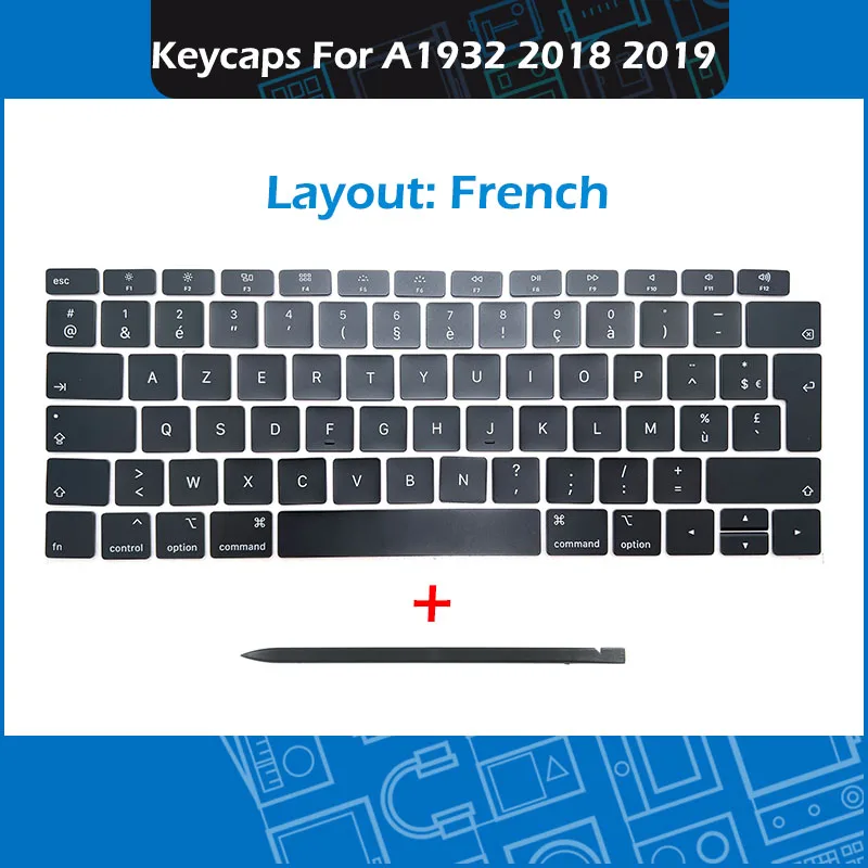 Клавиши клавиатуры 10 компл./лот A1932 для клавиш клавиатуры Macbook Air 13 "A1932 клавиатура с зажимом 2018
Клавиши клавиатуры 10 компл./лот A1932 для клавиш клавиатуры Macbook Air 13 "A1932 клавиатура с зажимом 2018