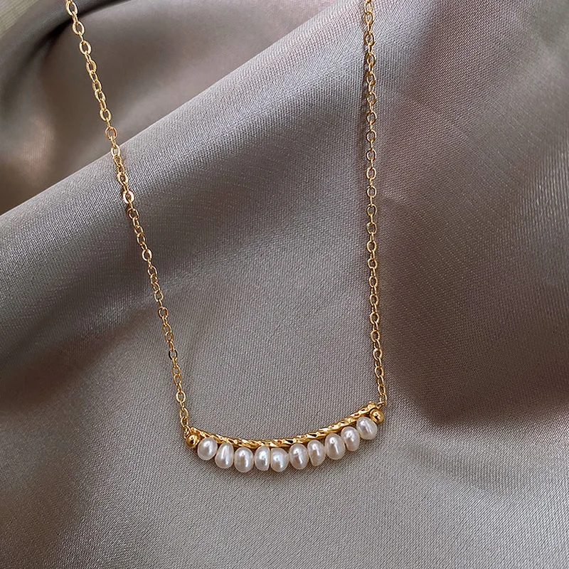 Elegant Natural Baroque Pearl Chokers Necklace for Women Female Gold Color Copper Pearls Pendant Necklaces Wedding Jewelry Gift
Elegant Natural Baroque Pearl Chokers Necklace for Women Female Gold Color Copper Pearls Pendant Necklaces Wedding Jewelry Gift