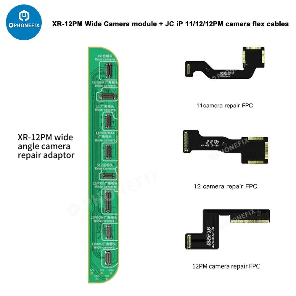 

Плата для ремонта задней камеры JC JCID FPC Cable Test Board Для IPhone XR-12 Pro Max решает непревзойденный код камеры и выдвижные проблемы с окошком