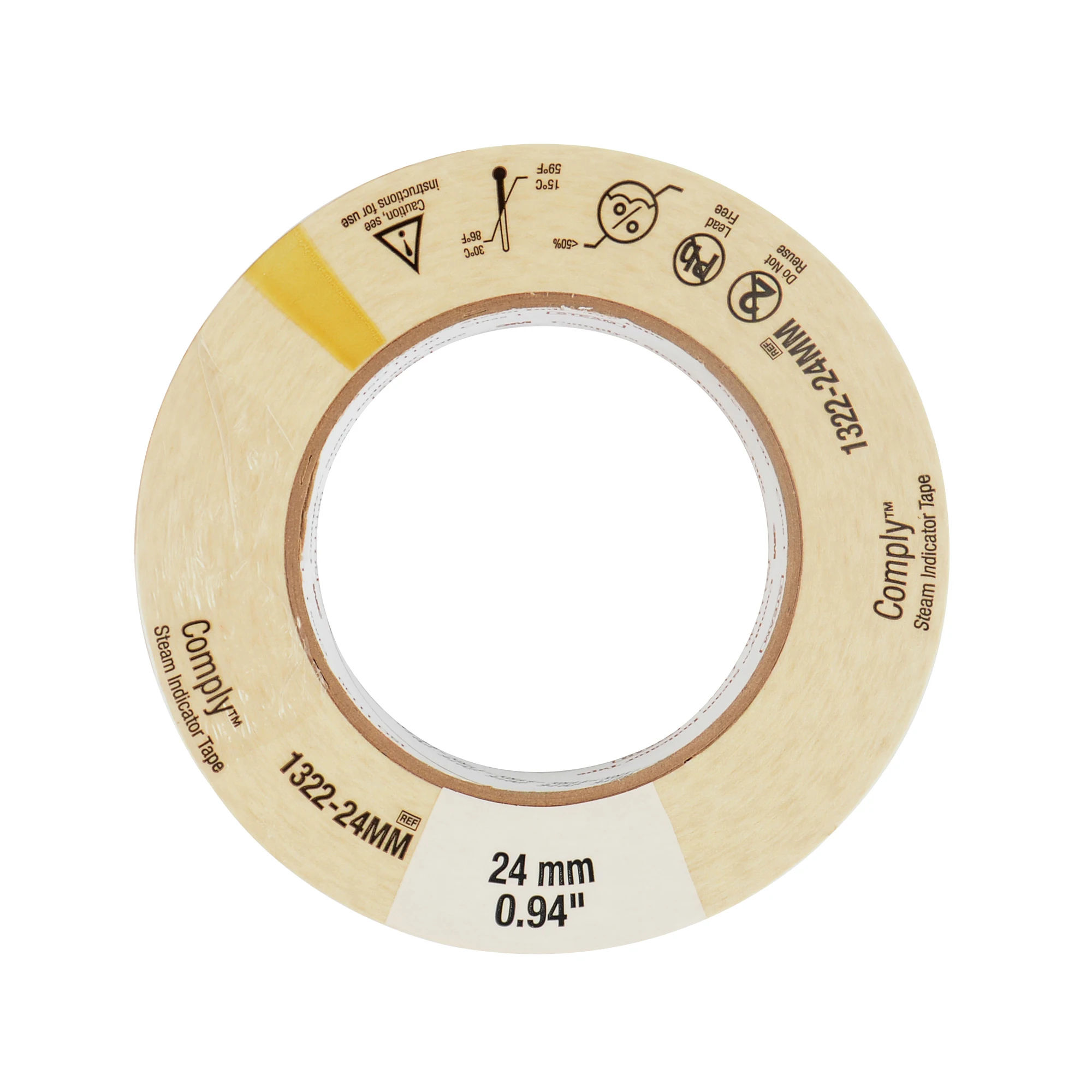 New Comply 1322-24MM Steam Sterilization Indicator Tape 24mm×55m/Roll 24mm 0.94 inches 0.94" for Dental
New Comply 1322-24MM Steam Sterilization Indicator Tape 24mm×55m/Roll 24mm 0.94 inches 0.94" for Dental