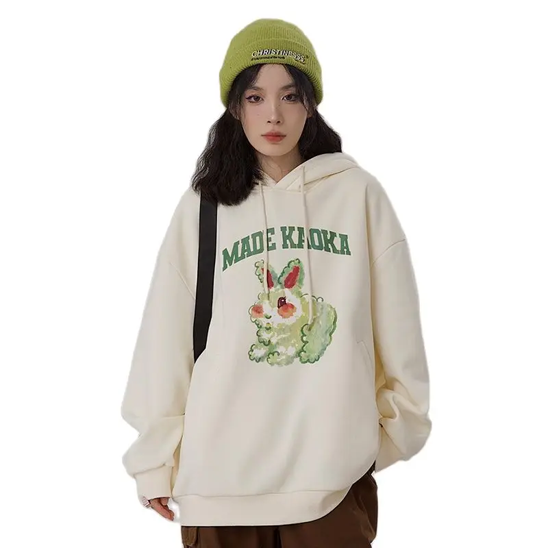 Streetwear Casual Loose Hooded Sweatshirts Women Autumn Winter Korean Long Sleeve Warm Pullover Letter Printing Hoodies
Streetwear Casual Loose Hooded Sweatshirts Women Autumn Winter Korean Long Sleeve Warm Pullover Letter Printing Hoodies