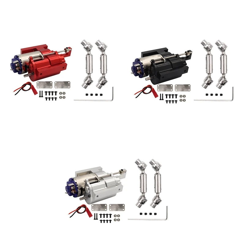 Full Metal 2 Speed Gearbox Transmission With Drive Shaft For WPL B14 B24 C14 C24 MN D90 MN99S RC Car Upgrade Parts
Full Metal 2 Speed Gearbox Transmission With Drive Shaft For WPL B14 B24 C14 C24 MN D90 MN99S RC Car Upgrade Parts