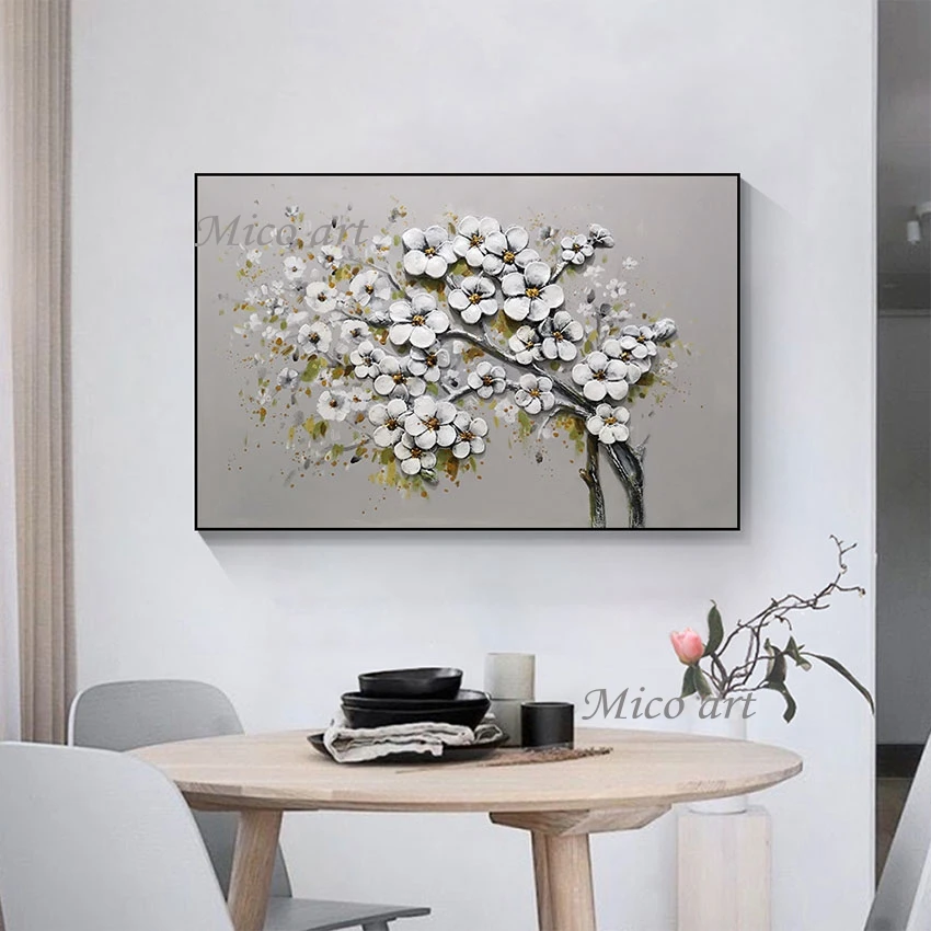 Floral Canvas Art Wall Picture Abstract Artwork The Branches Are Full Of Small White Flowers Hand Painting Kids Room Frameless
Floral Canvas Art Wall Picture Abstract Artwork The Branches Are Full Of Small White Flowers Hand Painting Kids Room Frameless